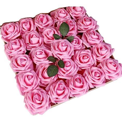 Fiori artificiali, versatili per eventi, illuminazione integrata, rosa (1/2)