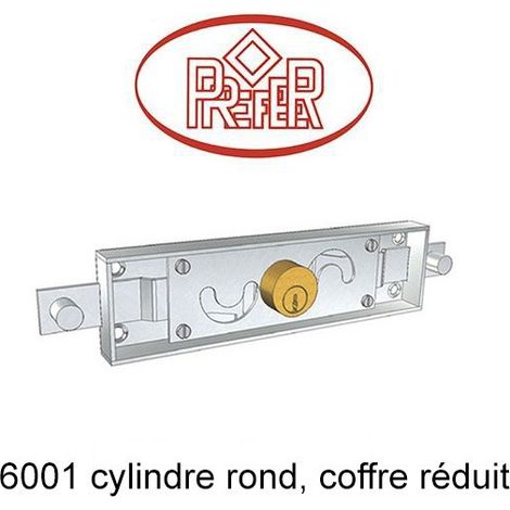 Serrure Prefer 6001 coffre réduit (1/2)