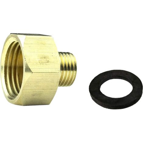 Adaptateur Gaz Filetage 1/2 Pouce Femelle 1/4 Pouce Male Gauche Avec Joint Pour Raccord Tuyau (1/3)