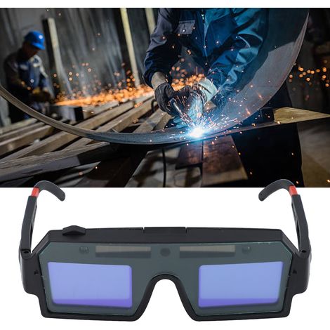 Farbwechselnde Schweißerbrille für das Argon-Lichtbogenschweißen, die vor Lichtbögen und intensivem Licht schützt. (1/5)