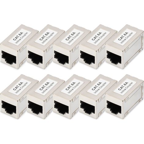 Digitus Acoplador modular CAT 6A, apantallado - 10 unidades