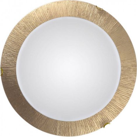 Kolarz MOON - Plafonnier affleurant simple en verre Lifestyle Doré - Fini or soleil, 3x E27 (1/5)