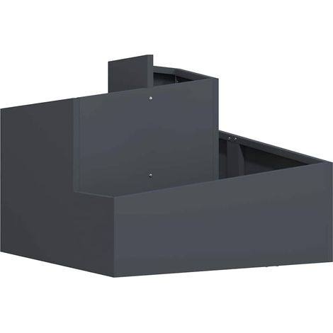 Maison Exclusive - Vaso da giardino Antracite 60 x 60 x 50 cm