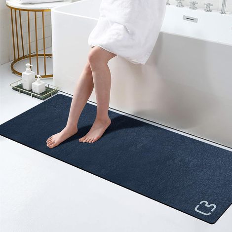 1 Tapis de bain, Pierre de diatomite, Absorption rapide, Antidérapant, Séchage rapide, Salle de bain (1/5)