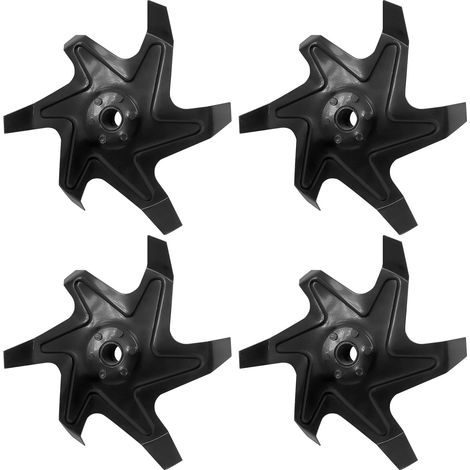 Set di 4 zappette per motozappa 52cc ricambio compatibile lame per motozappa