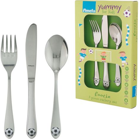 Couverts pour enfant Football Inox 3 pièces (1/5)