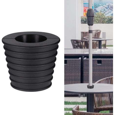 Base conica di supporto per ombrellone, per aprire e stabilizzare tavoli da giardino o supporti per ombrelloni telaio per ombrellone (1/4)