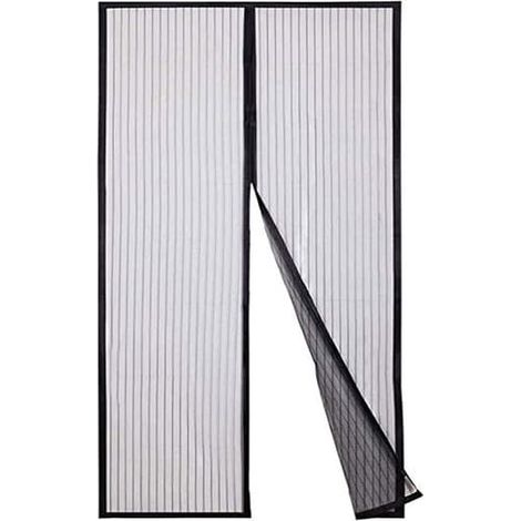Ecleanfy - Moustiquaire de porte magnétique, 90 x 210 cm, rideau anti-moustiques facile à installer (1/5)