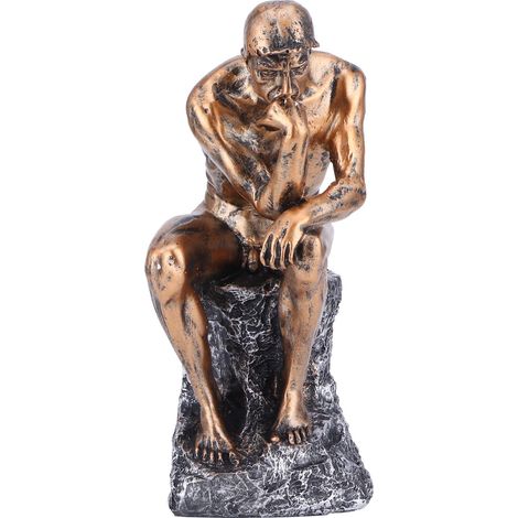 de penseur de style européen sculpture en résine couleur