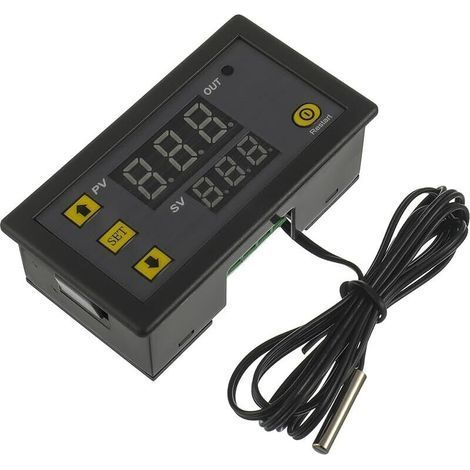 W3230 AC 110V-220V 20A Digital Temperature Controller, Digital Display Thermostat Control Switch with 10K NTC Sensors Probe(-50℃ 120℃) (1/5)