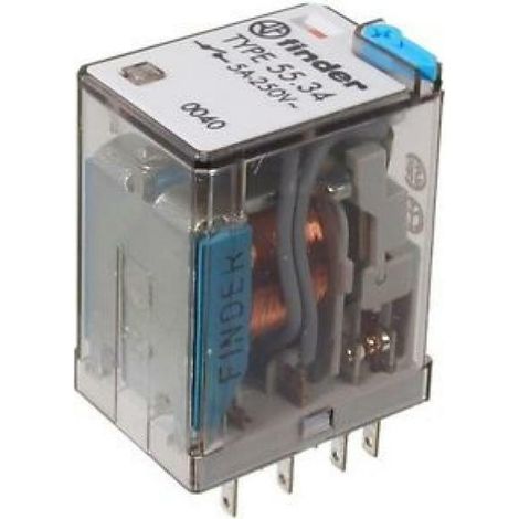 Relè Finder 4 W 7 A 12 VCC FINDER 553490120040