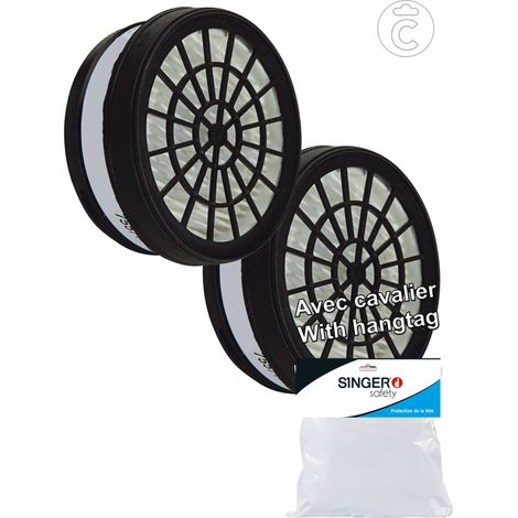 Filtro P3 per maschera respiratoria 756 - SINGER - 755P3 (1/2)