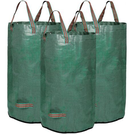 Paquet de 3 sacs à déchets de jardin réutilisables de 32 gallons 45 cm X 76 cm – Sacs à déchets de jardin, sacs de jardinage réutilisables et résistants (1/5)