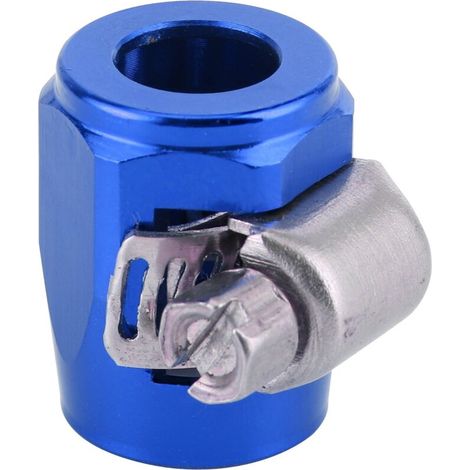 Blaue AN4-Rohrabschlussmanschetten aus Aluminiumlegierung, geeignet für Kraftstoff-, Öl-, Diesel-, Gas-, Luft- und Wasserleitungen. (1/5)