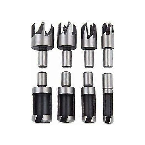 Ensemble de fraises à bois polyvalentes, outil de coupe pour trous fraisés, fabriqué avec précision en acier au carbone, compatible avec une perceuse électrique, parfait