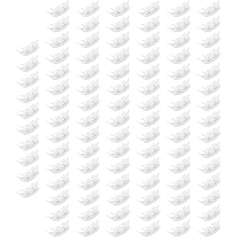 Packung mit 100 Pflanzenclips für Kletterpflanzen, verdrehsichere Clips für Gartenstängel, wiederverwendbare Pflanzenstützen (1/5)