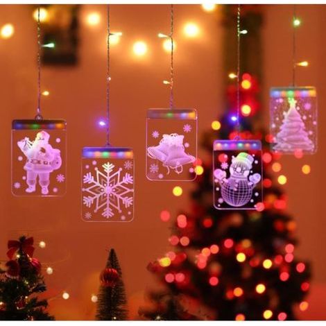 Glowing Garland - 3D Model - Multicolor - Acrylic - Christmas Decoration