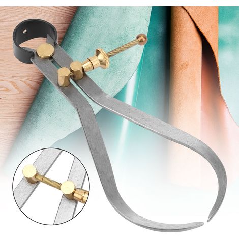 Pied à coulisse extérieur à ressort Boomerang avec jauge de marquage à raccord en cuivre (190 mm) (1/5)