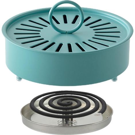 Spirale anti-moustiques avec poignée et capuchon ignifugé, disque métallique spiralé, adaptée aux lieux publics (1/5)