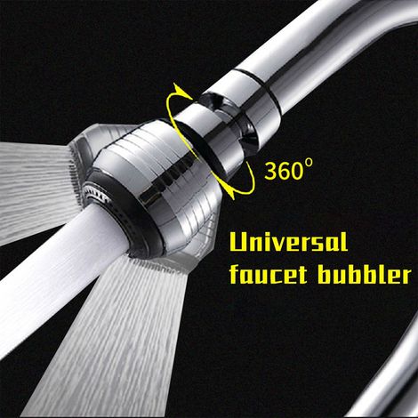 Faucet Tip - Swivel Nozzle - 360° Rotation - Built-in Filter - For Kitchen And Bathroom Faucets - M22 External Thread - 1 Piece (1/5)