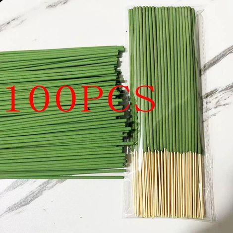 Bâtons d'encens à la citronnelle, paquet de 100, pour parfum d'intérieur, ils repoussent les moustiques et apaisent l'esprit, adaptés pour la chambre, l'extérieur, le bureau et la salle de bain (1/5)
