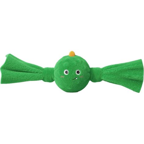 sonore Peluche Jouet pour chien – Bouncy balle et résistant aux morsures – pour chiens nettoyage des dents chiot dentition Tug-of-War – Vert (1/5)