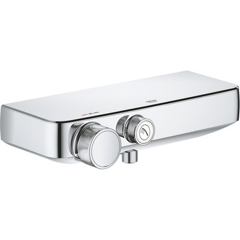 Mitigeur thermostatique de douche – Finition chrome GROHE StarLight – Technologie TurboStat – Sécurité anti-brûlure CoolTouch – 34719000