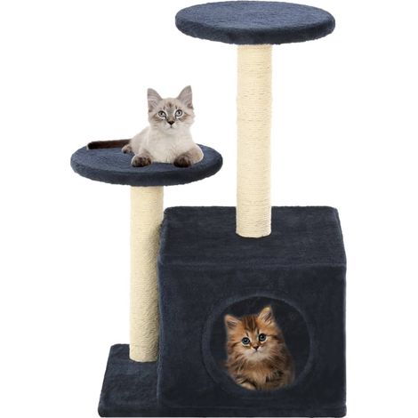 Katzen-Kratzbaum Sisal 60 cm Dunkelblau