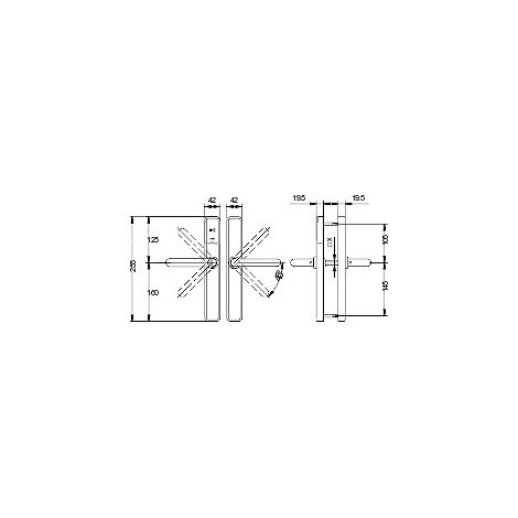 Garniture électronique autonome Mifare XS4 One 1/2 cylindre extérieur entraxe 92 IP55 E9754 - SALTO