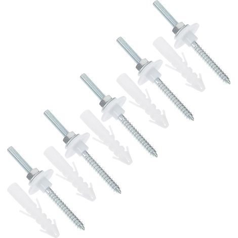 COHEALI Lot de 5 vis de fixation pour lavabo mural - Fixation robuste (1/5)