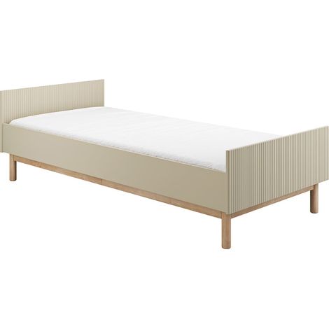 Lit 90x200 sommier inclus Pinio Miloo Champagne (1/3)