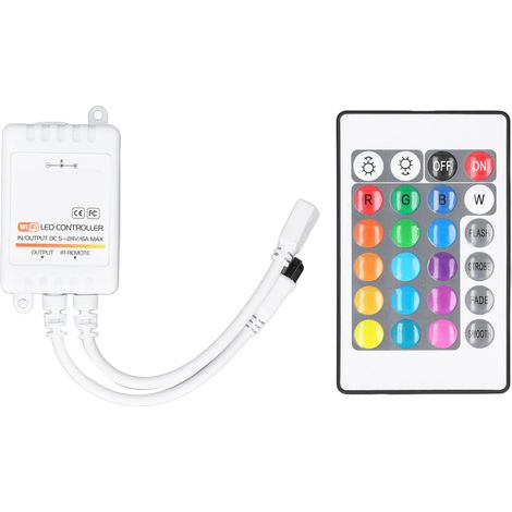 DC5V-24V LED Smart Controller LED-Streifenlicht-Controller IR Wifi Bluetooth Fernbedienung Drahtlose intelligente Sprachsteuerung für Familien-KTV (3 Stimmen)