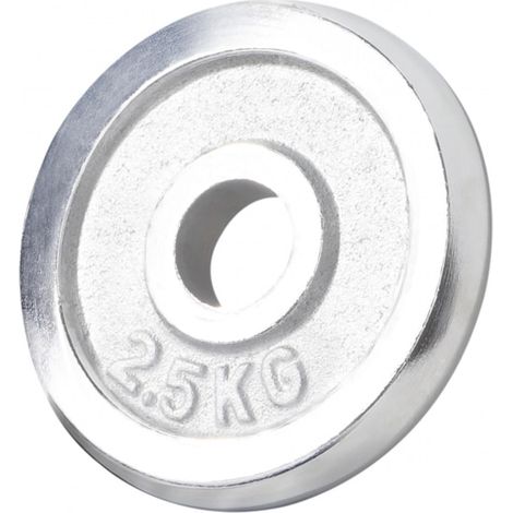 Disque métallique chromé, 30/31 mm, 2,5 kg (1/4)