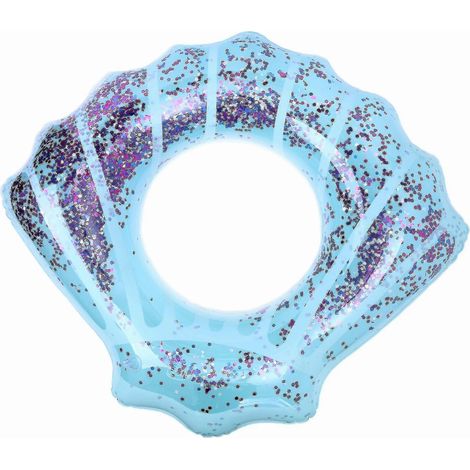 Bouée gonflable à paillettes, pour enfants, pour piscine, plage et lac, accessoire flottant destiné aux jeux aquatiques récréatifs.-AquaForge (1/5)
