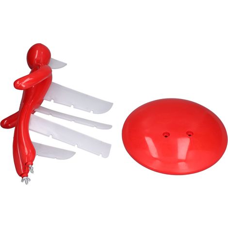 Porte-couteaux rouge en forme d'humain, porte-couteaux multifonction, porte-couteaux de cuisine amusant (1/5)
