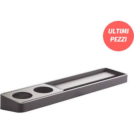EVER Brunt mensola con porta salvietta 45 cm con 2 fori a sx grigio porpora opaco codice prod: EVBR451SX
