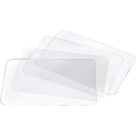 Set de table transparent lavable, résistant à la chaleur et antidérapant (8 pièces) (1/5)