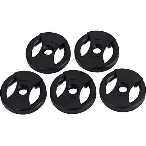 Lot de 5 adaptateurs/convertisseurs pour disques vinyles, accessoires de remplacement pour platine vinyle (noir)-3.8cm-Black (1/4)