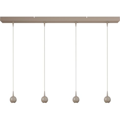 Lampe suspendue à 4 lumières Talana terra beige Ø 6cm DTW - 2411-36-36-100-4 (1/3)