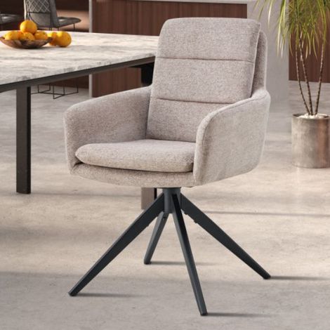 Chaise Isolde  59 x 65 x 93 cm  Gris clair (1/5)