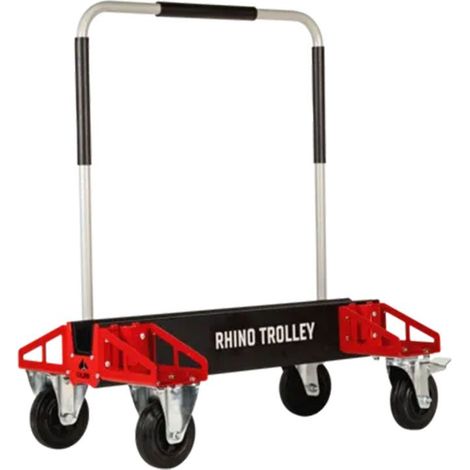Rubi – Chariot Rhino – Charge maximale 250 kg – 2 roues pivotantes 125 mm – Plateforme 40 cm – Dimensions 3000 x 1200 mm