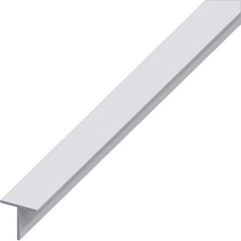 5PZ PROFILO A T ALLUMINIO Argento Satinato mm. 30x15x1,5 mt. 1