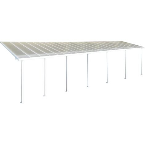 Palram - Canopia abri de terrasse aluminium Feria  Blanc  295x1340x305 cm