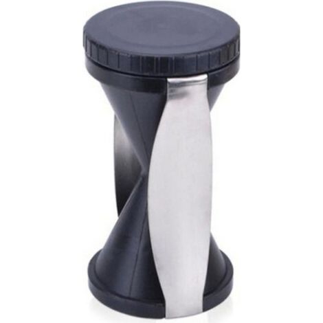 Spiraliseur de légumes manuel acier inoxydable 13x7 cm noir (1/4)