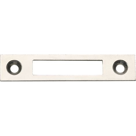 Schließblech Flachschließblech rund ø 60x12mm Möbelschließblech Stahl vernickelt (1/3)