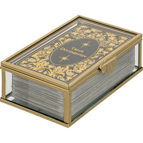 Little cottage Tarotspiel l.13cm Glas und PPR - Atmosphera créateur d'intérieur