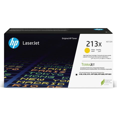 HP 213X High Yield Yellow Original LaserJet Toner Cartridge cartucho de tóner 1 pieza(s)