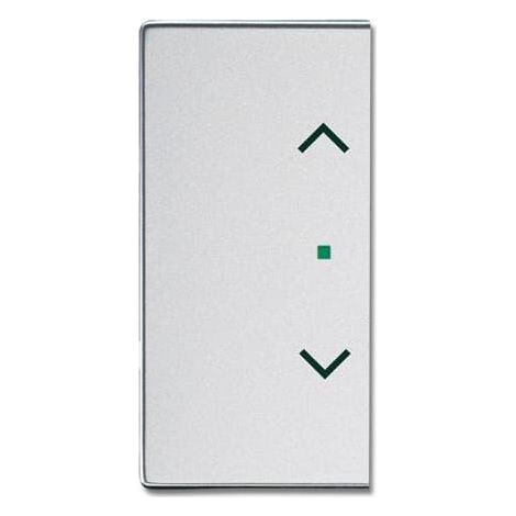Enjoliveur 1/2 Touche D/G 1 Led 1 Picto Store Futur Linear Aluminium Silver 2CKA006220A0159 ABB BJE518225