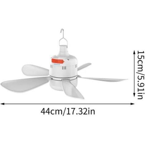 Ventilateur à Clipper Silencieux, USB Rechargeable 360° de BureauSilencieux Ventilateur Clip pour Poussette Camping