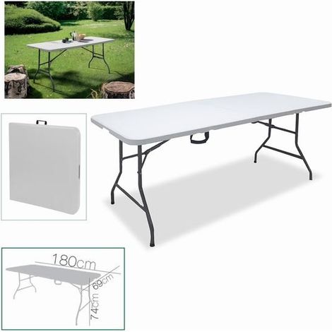 DK HOME MESA RECTANGULAR PLEGABLE 180 x 69 x H 74 cm (1/5)